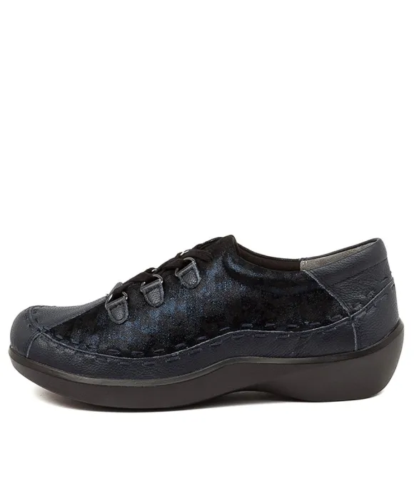 Women ZIERA Comfort | Allsorts M Navy Swirl Lea
