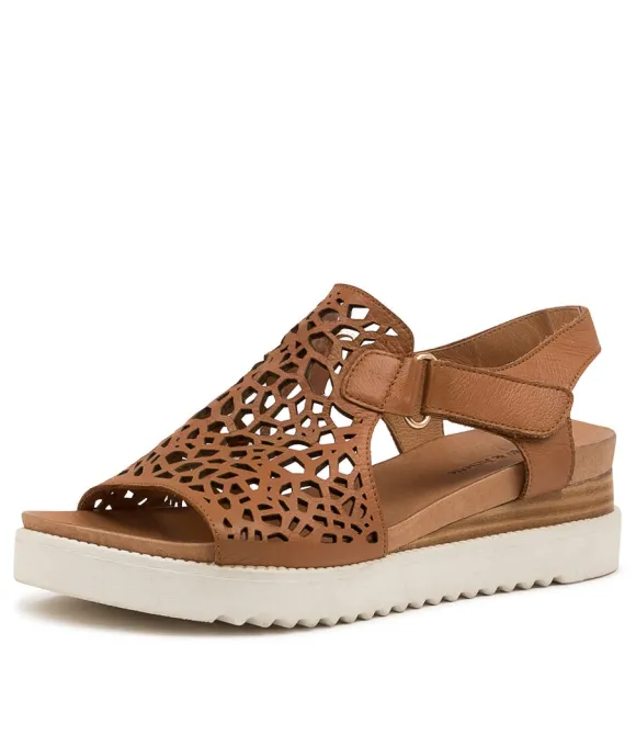 Women DJANGO & JULIETTE Wedges | Ansh Scotch-White Leather