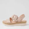 Women DJANGO & JULIETTE Wedges | Atory Rose Leather Sandals