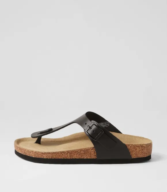 Women JOSEF SEIBEL Comfort | Bianca 02 Schwarz Leather Sandals