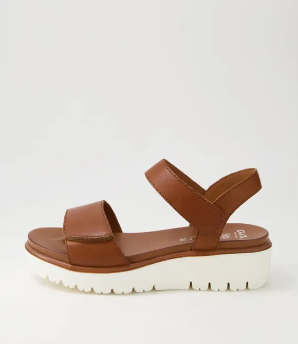 Women ARA Comfort | Bilbao 04 Cognac Tan Leather Sandals