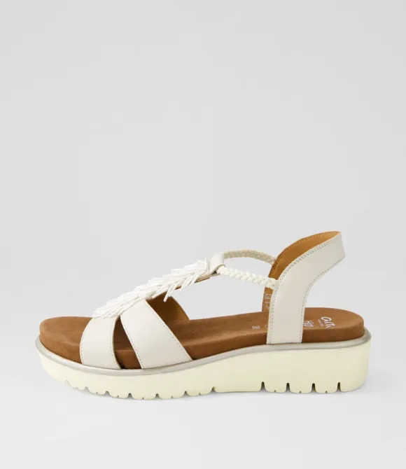 Women ARA Comfort | Bilbao 12 Cream Leather Sandals