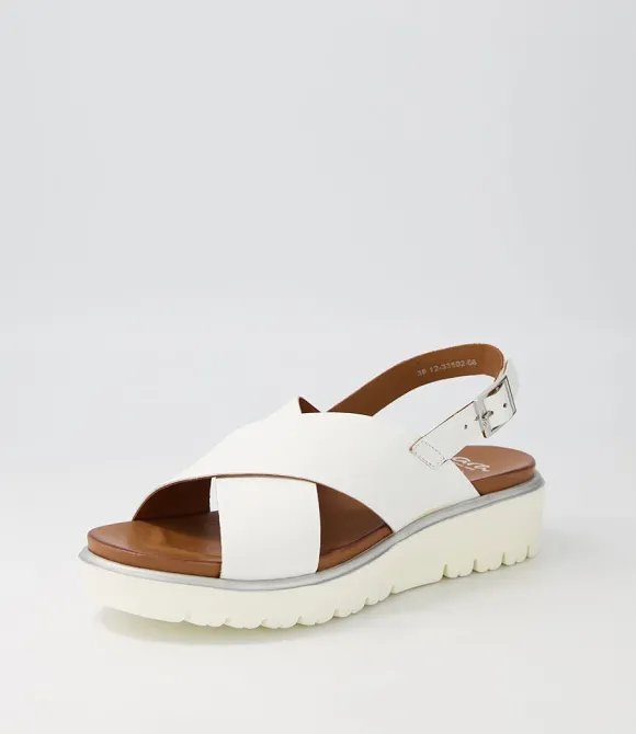 Women ARA Comfort | Bilbao 02 White Leather Sandals