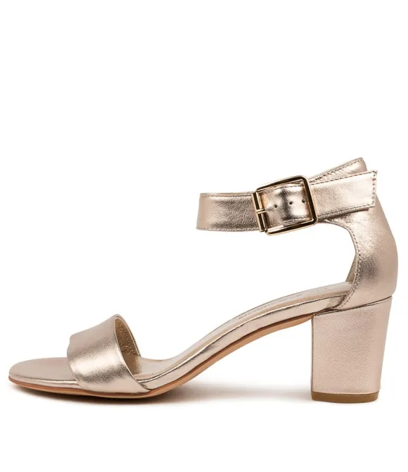 Women DJANGO & JULIETTE Heels | Cassier Champagne Leather