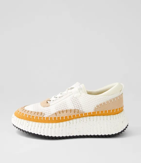 Women DJANGO & JULIETTE Wedges | Copen Orange Multi Sneakers