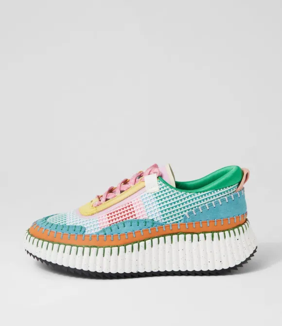 Women DJANGO & JULIETTE Wedges | Copen Rainbow Multi Sneakers