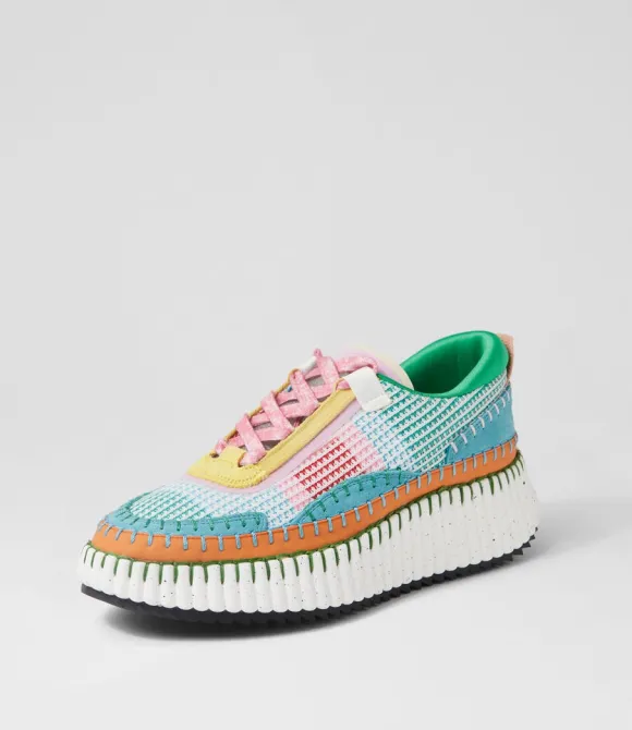 Women DJANGO & JULIETTE Wedges | Copen Rainbow Multi Sneakers