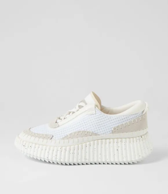 Women DJANGO & JULIETTE Wedges | Copen White Multi Sneakers