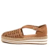 Women DJANGO & JULIETTE Wedges | Erika Dk Tan Leather