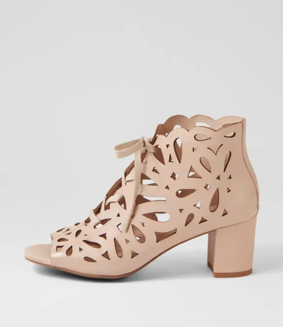 Women DJANGO & JULIETTE Heels | Excellent Nude Leather Sandals