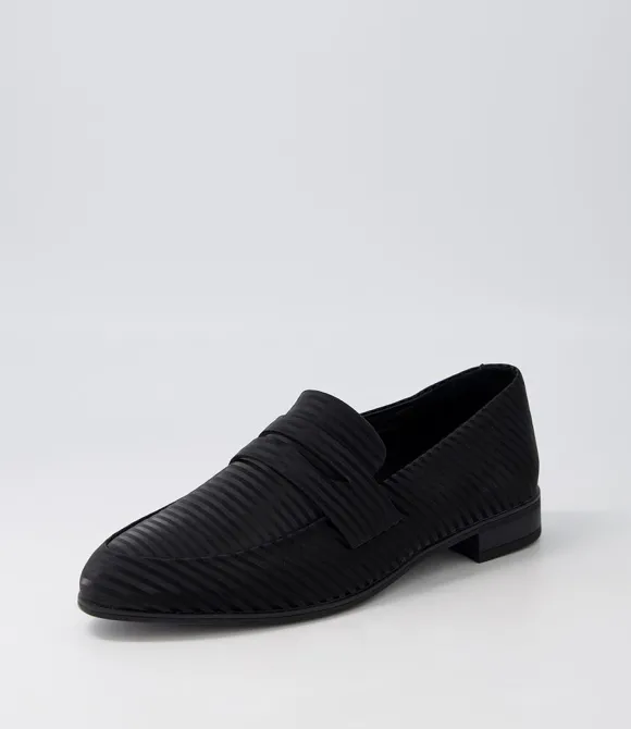 Women DJANGO & JULIETTE Loafers | Gebeze Black Stripe Leather Loafers