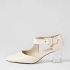 Women DJANGO & JULIETTE Heels | Happie Ivory Patent Leather Heels