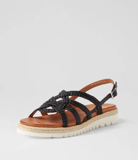 Women ARA Comfort | Jamaika 3 Schwarz Leather Sandals