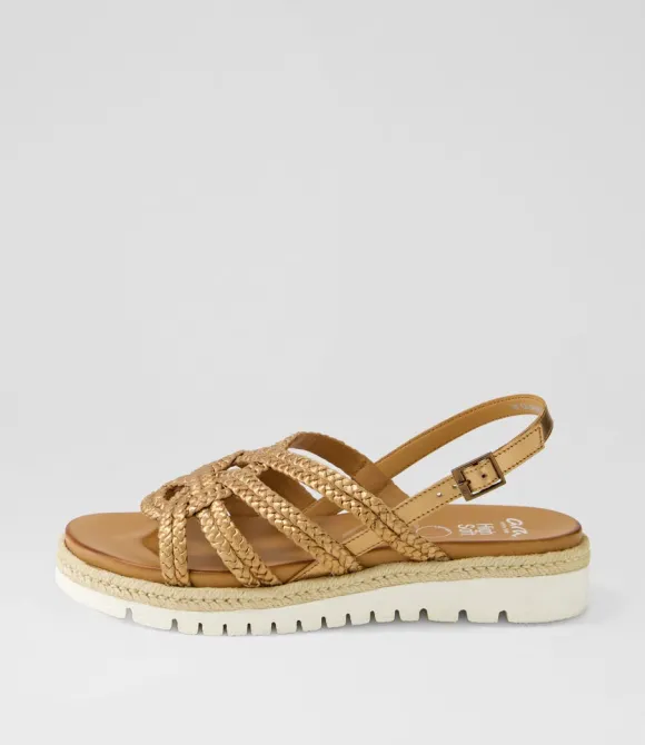 Women ARA Comfort | Jamaika 3 Whiskey Leather Sandals