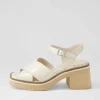 Women DJANGO & JULIETTE Heels | Jemi Vanilla Box Leather Sandals
