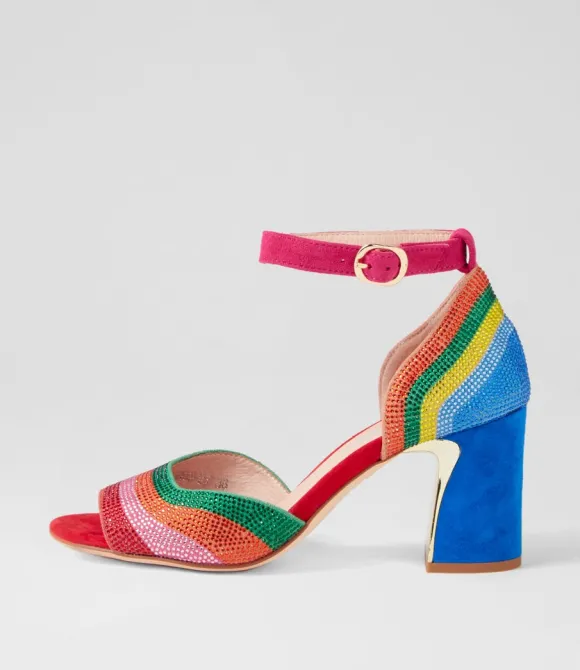 Women DJANGO & JULIETTE Heels | Kalino Bright Multi Sandals
