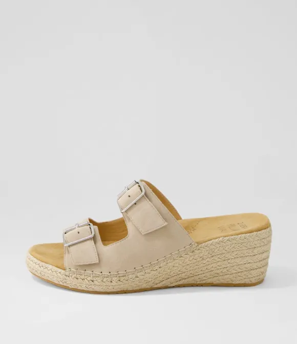 Women ZIERA Espadrilles | Kamera Xw Taupe Suede Sandals