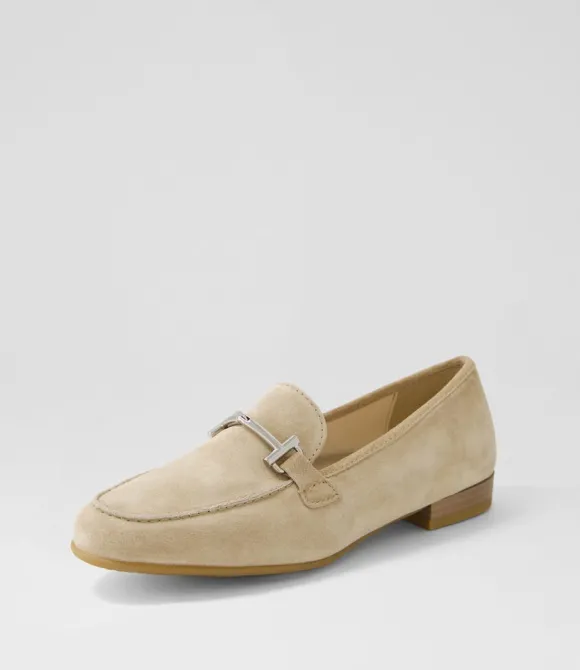 Women ARA Comfort | Kent 72 Sand Suede Flat Shoes