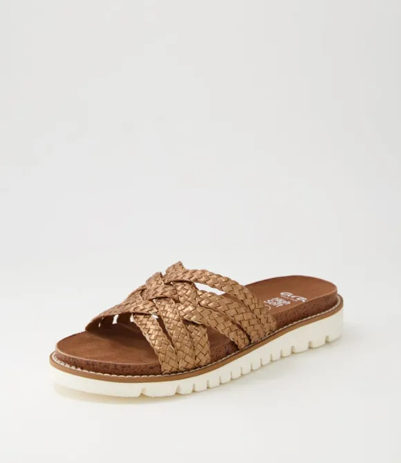 Women ARA Comfort | Kent Sport S 20 Whiskey Tan Leather Sandals