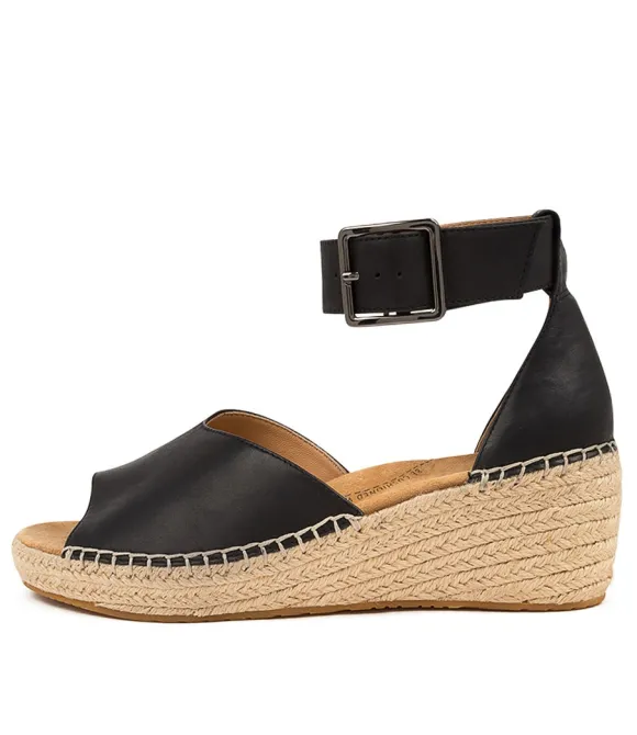 Women ZIERA Espadrilles | Koen Xw Black Leather