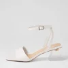 Women DJANGO & JULIETTE Heels | Rolo White Leather Sandals