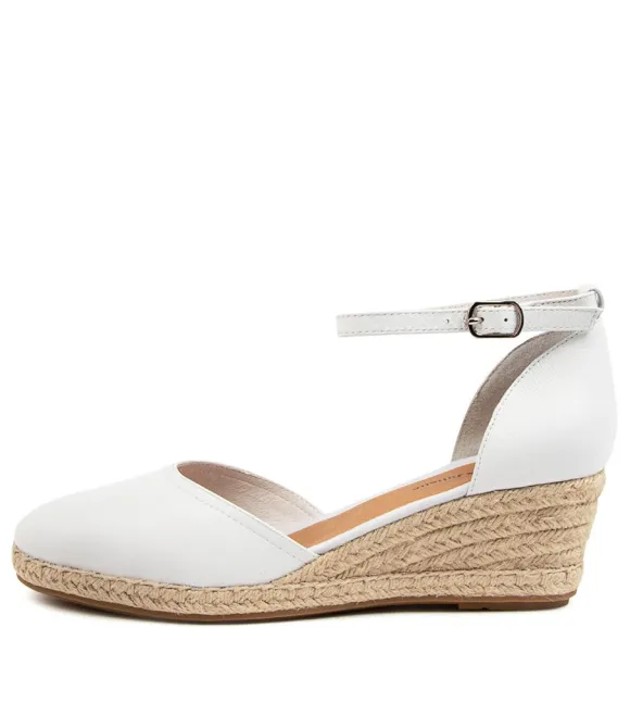 Women DJANGO & JULIETTE Espadrilles | Rylen Dj White Natural Rope Leather