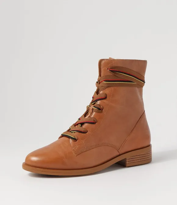 Women ZIERA Boots | Sherril Xf Tan Leather Ankle Boots