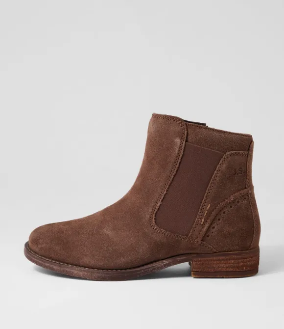 Women JOSEF SEIBEL Boots | Sienna 35 Taupe Leather Chelsea Boots