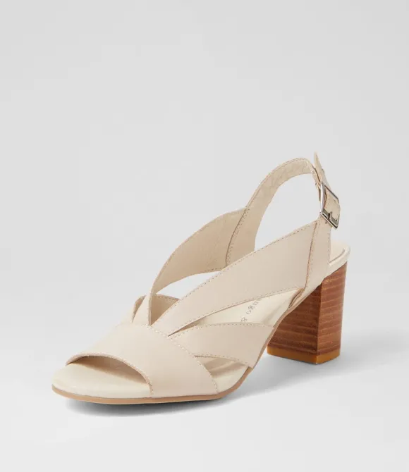 Women DJANGO & JULIETTE Heels | Simmie Vanilla Leather Sandals