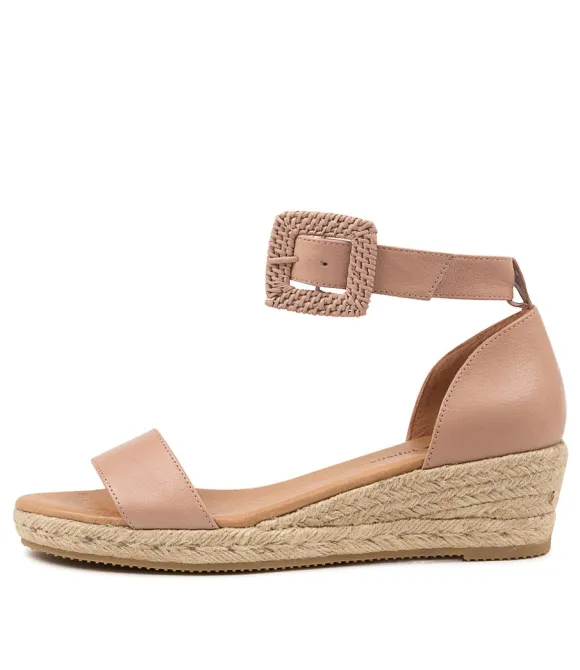 Women DJANGO & JULIETTE Espadrilles | Sprout Dj Rose Rose Leather Buckle