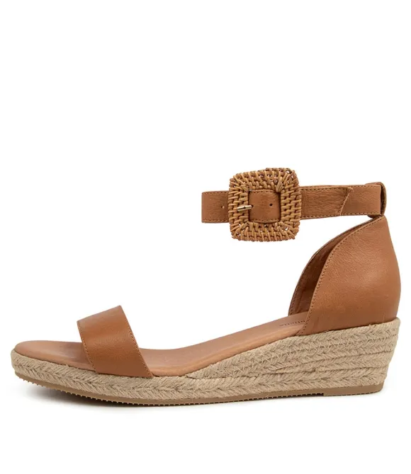 Women DJANGO & JULIETTE Espadrilles | Sprout Lrg Dk Tan Leather
