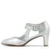 Women DJANGO & JULIETTE Heels | Trinities Silver Lizard Pump Heels