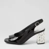 Women DJANGO & JULIETTE Heels | Udeem Black Patent Leather Sandals