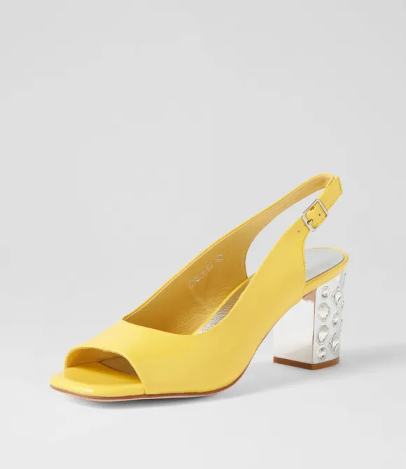 Women DJANGO & JULIETTE Heels | Udeem Buttercup Patent Leather Sandals
