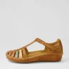 Women PIKOLINOS Flats | Vallarta 43 Brandy Leather Flat Shoes